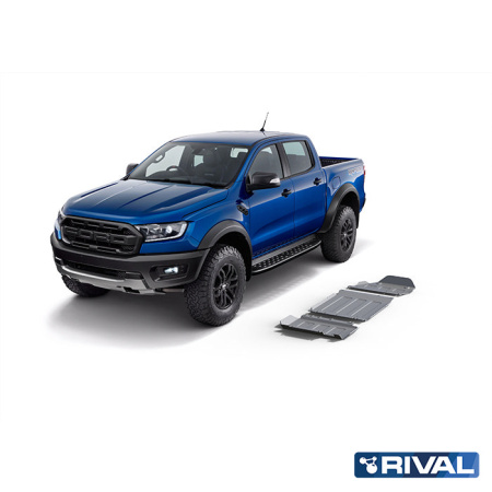 Skid Plate Set (Engine, Gearbox, Transfer Case) Ford Ranger Raptor 2019-2022; 2 l. / diesel